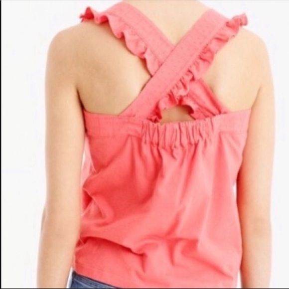 J.Crew Coral Top Sunset Bow Sweetheart - Picture 2 of 14